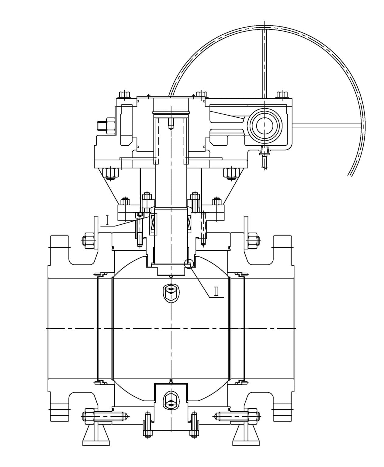 Trunnion Mounted Ball Valve High Quality Industrial Ball Valves